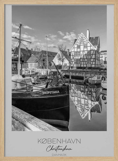 Boats Docked At The Canal - Poster / Art Print