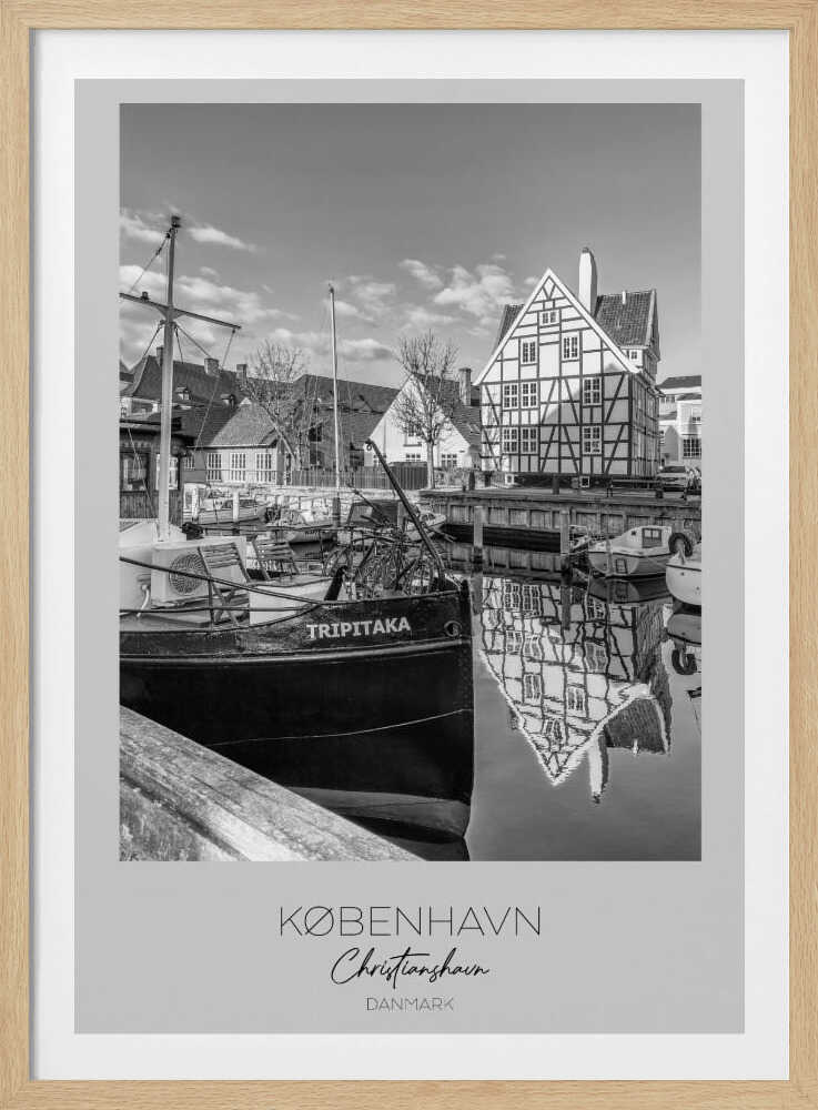 Boats Docked At The Canal - Poster / Art Print