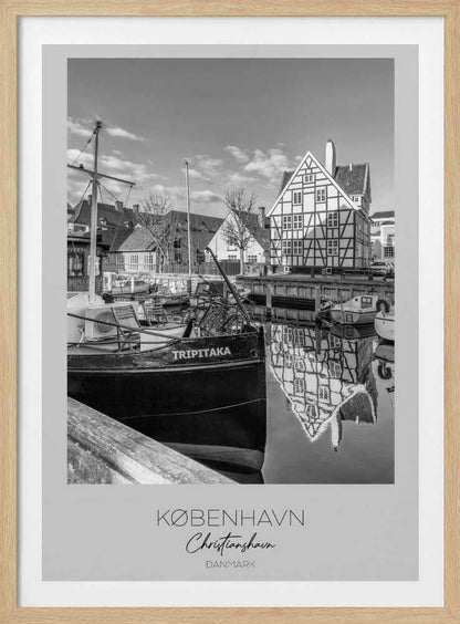 Boats Docked At The Canal - Poster / Art Print