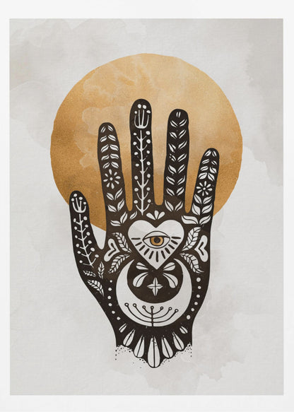 Mystic Hand Design - Poster / Art Print