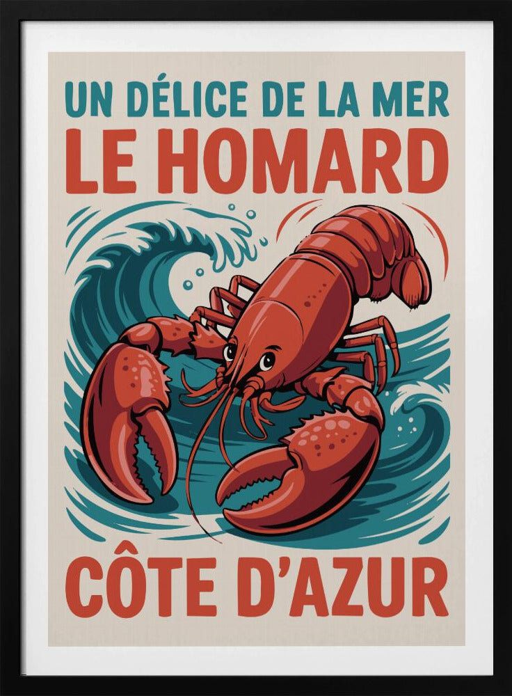 Azure Lobster Delight - Poster / Art Print