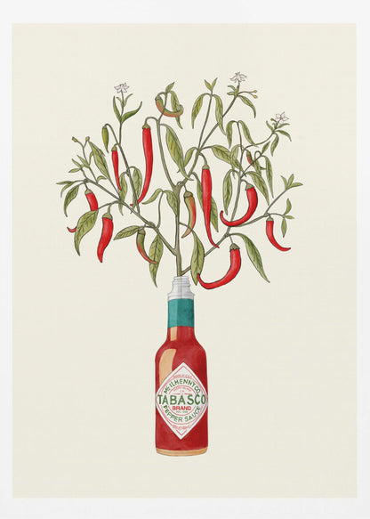 Chili Pepper Plant - Poster / Art Print