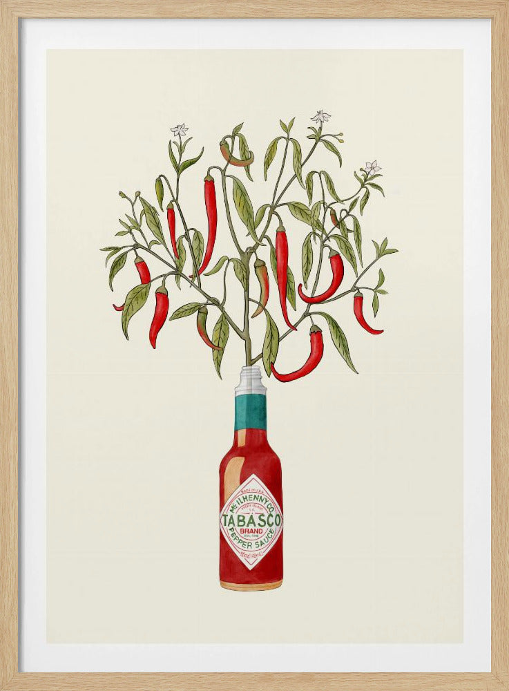 Chili Pepper Plant - Poster / Art Print
