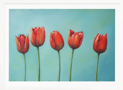 Five Tulips - Poster / Art Print