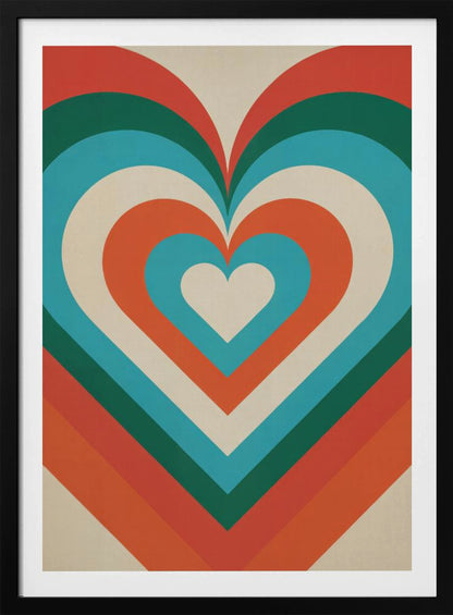 Concentric Hearts - Poster / Art Print