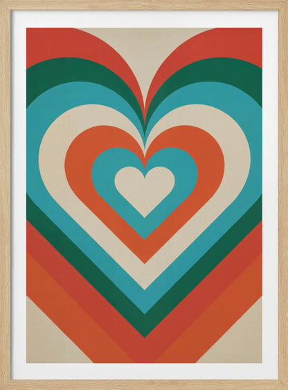 Concentric Hearts - Poster / Art Print