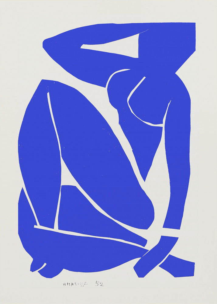 Nudo Blu III 1952 - Poster / Art Print