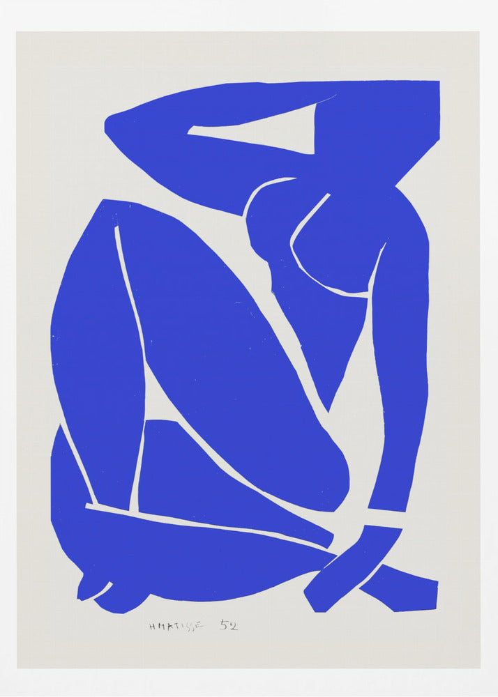 Nudo Blu III 1952 - Poster / Art Print