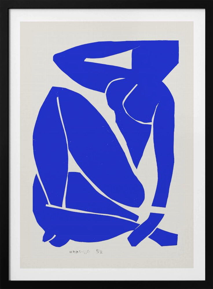 Nudo Blu III 1952 - Poster / Art Print