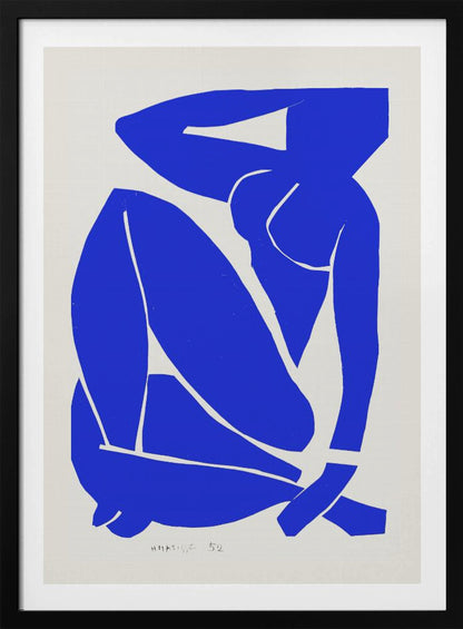 Nudo Blu III 1952 - Poster / Art Print