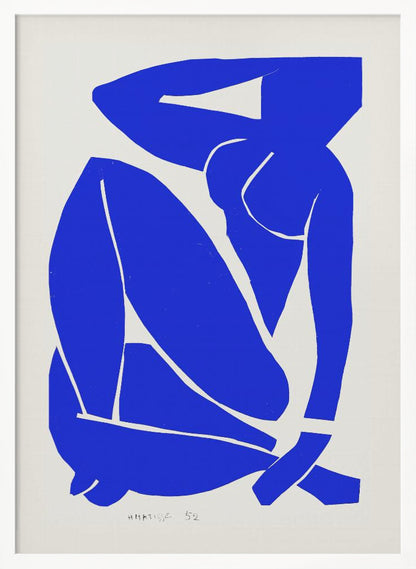 Nudo Blu III 1952 - Poster / Art Print
