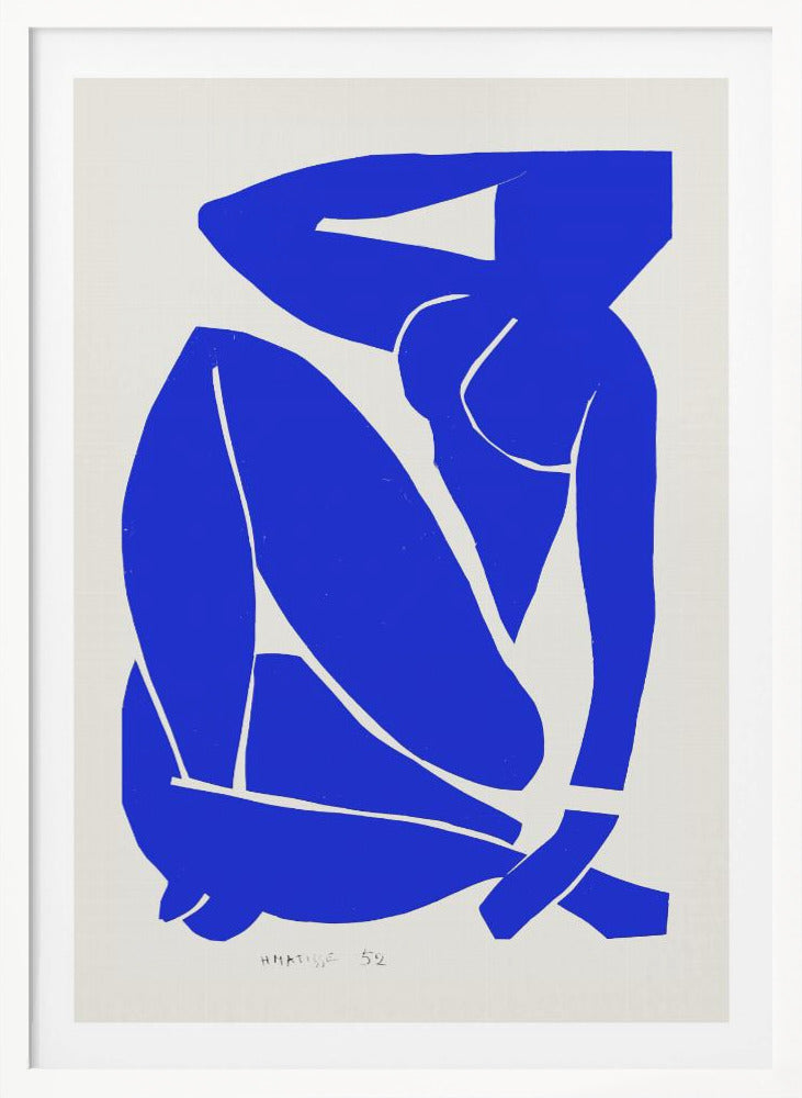Nudo Blu III 1952 - Poster / Art Print