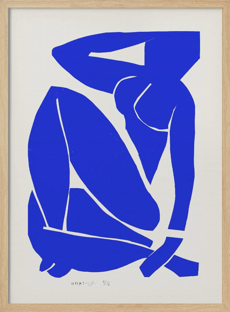 Nudo Blu III 1952 - Poster / Art Print