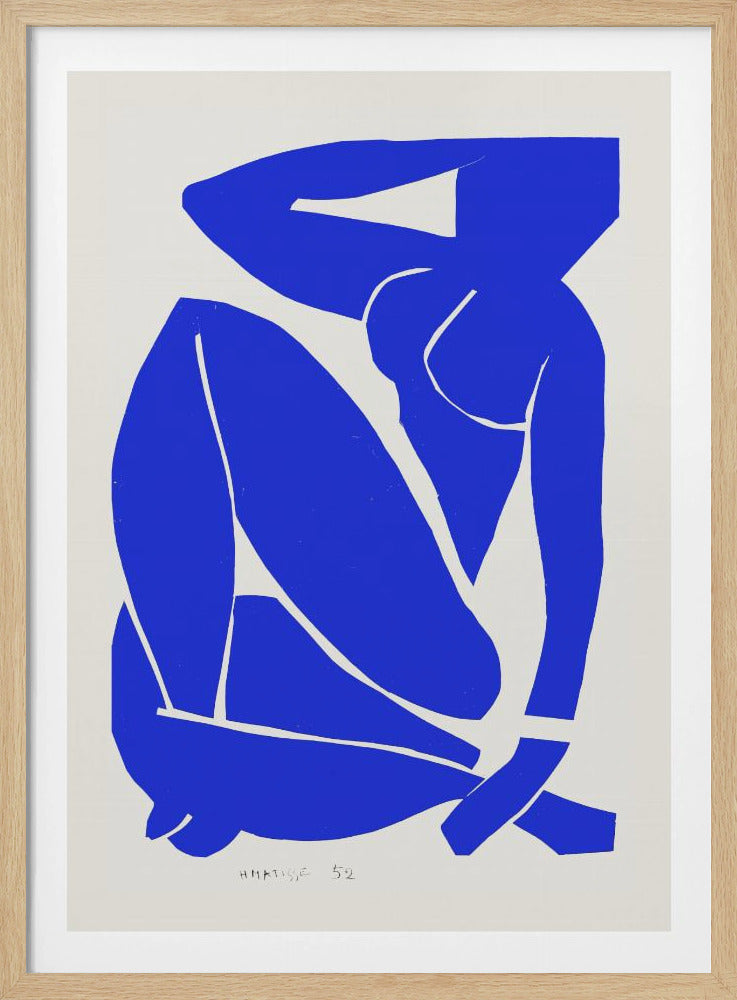 Nudo Blu III 1952 - Poster / Art Print