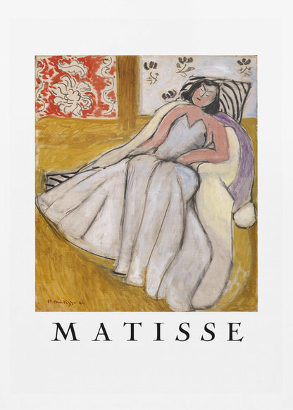 Jeune Femme à La Pelisse Blanche - Poster / Art Print
