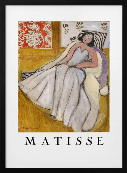 Jeune Femme à La Pelisse Blanche - Poster / Art Print