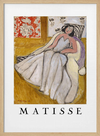 Jeune Femme à La Pelisse Blanche - Poster / Art Print
