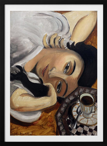 Lorette Con Una Tazza Di Caffe 1916 - Poster / Art Print