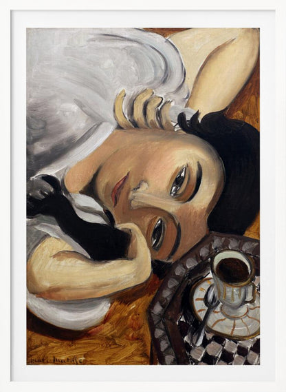Lorette Con Una Tazza Di Caffe 1916 - Poster / Art Print