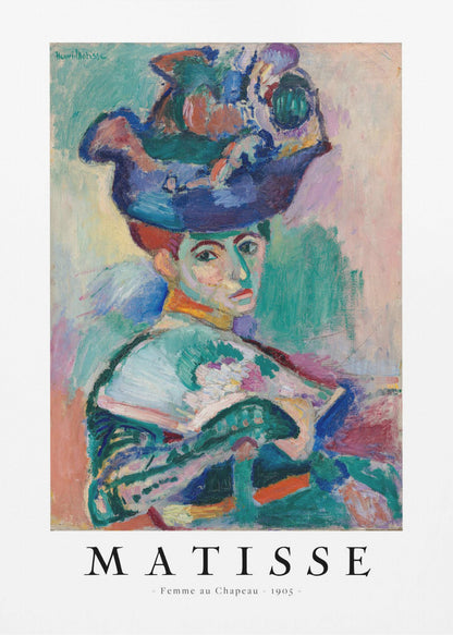 Woman With Hat 1905 - Poster / Art Print