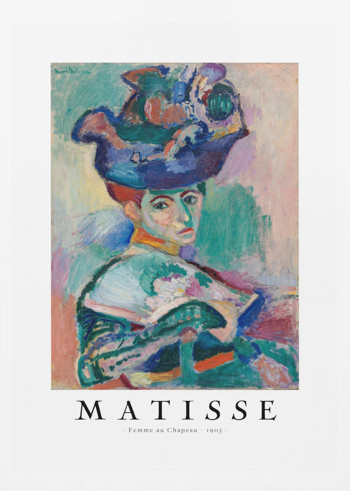 Woman With Hat 1905 - Poster / Art Print