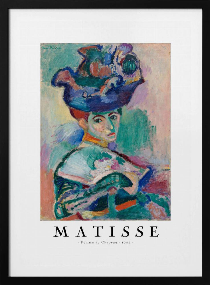 Woman With Hat 1905 - Poster / Art Print