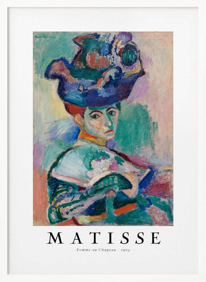 Woman With Hat 1905 - Poster / Art Print