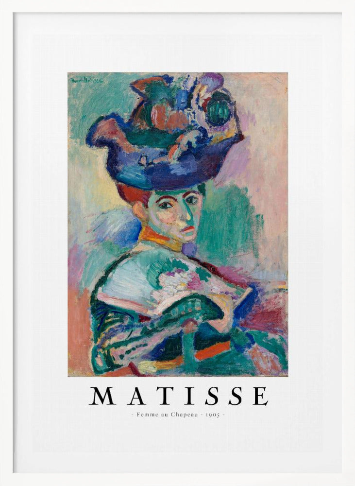 Woman With Hat 1905 - Poster / Art Print