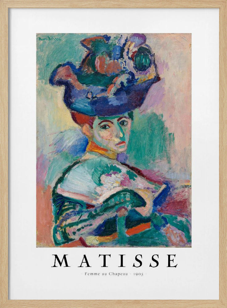 Woman With Hat 1905 - Poster / Art Print