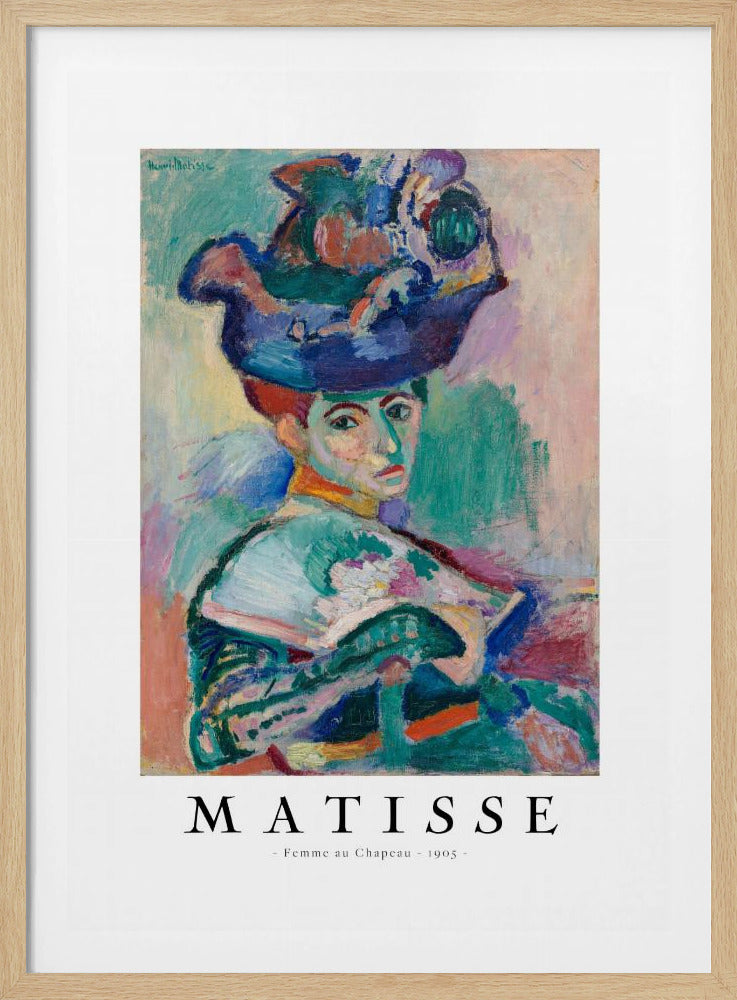 Woman With Hat 1905 - Poster / Art Print