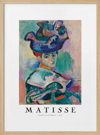 Woman With Hat 1905 - Poster / Art Print
