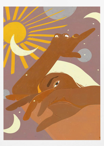 The Moon Dances With Me the Way The Sun Cant - Poster / Art Print