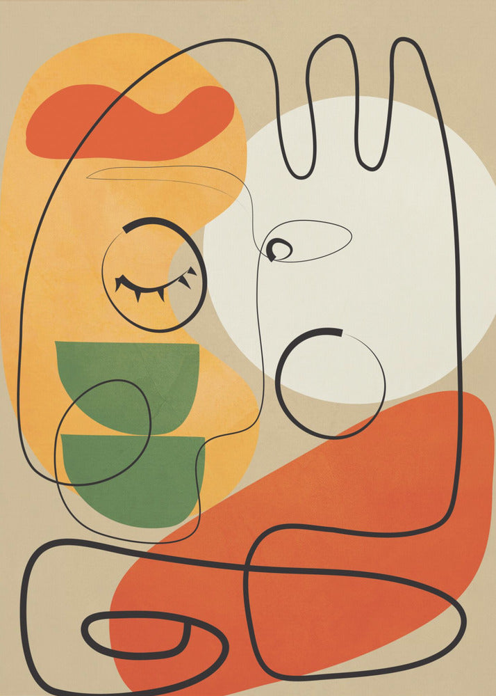 Very Abstract Colorful Portrait - Poster / Art Print