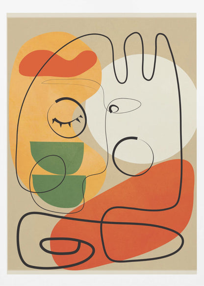 Very Abstract Colorful Portrait - Poster / Art Print