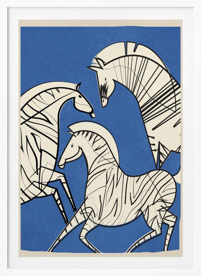 Abstract Zebras - Poster / Art Print