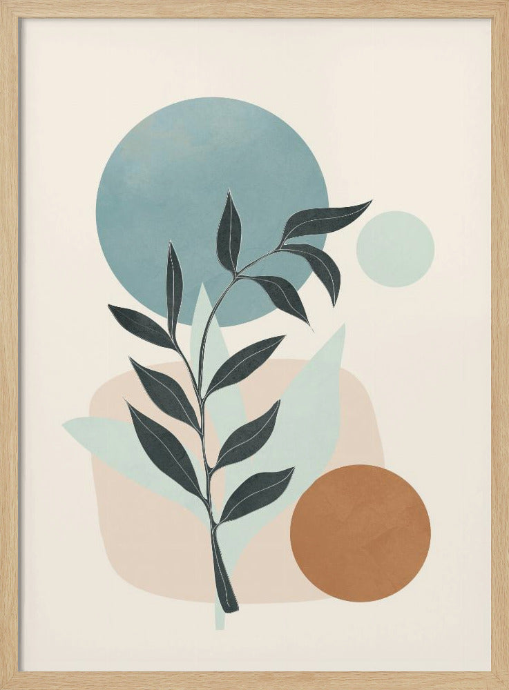 Azzurro Shapes No 2 - Poster / Art Print