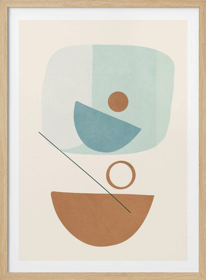 Azzurro Shapes No.4 - Poster / Art Print