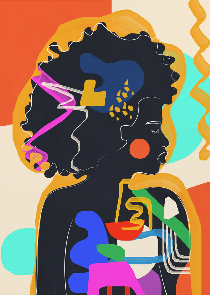 Modern Abstract Woman 4 - Poster / Art Print