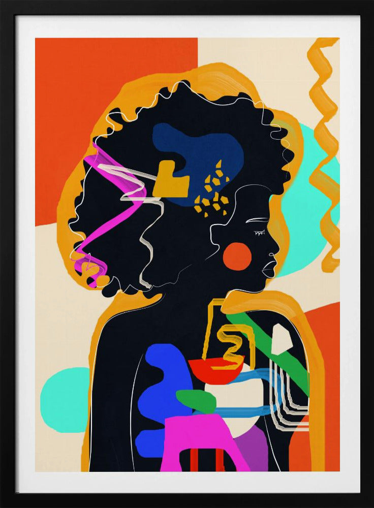Modern Abstract Woman 4 - Poster / Art Print
