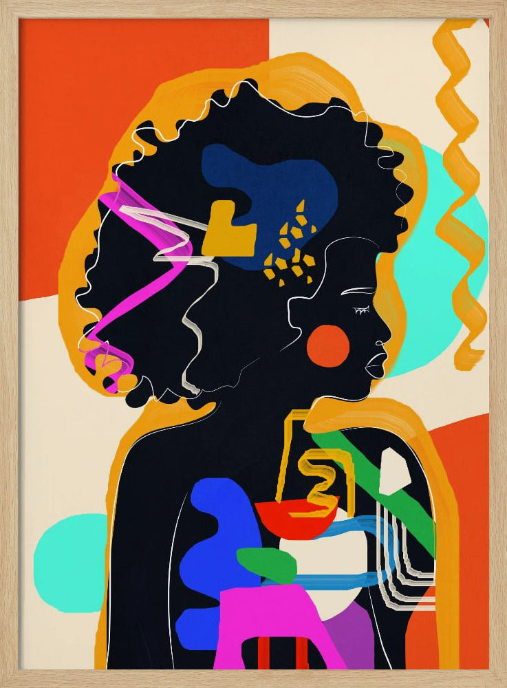 Modern Abstract Woman 4 - Poster / Art Print