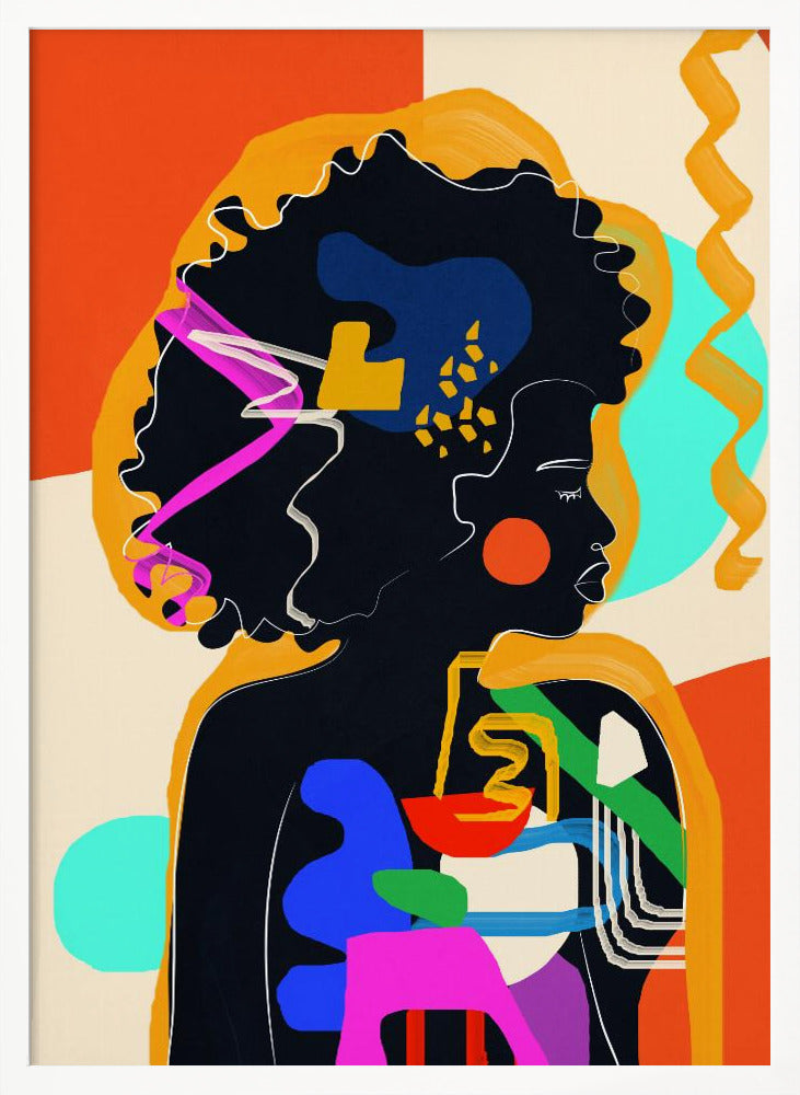 Modern Abstract Woman 4 - Poster / Art Print