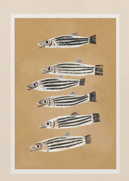 Minimal Fish Study - Poster / Art Print