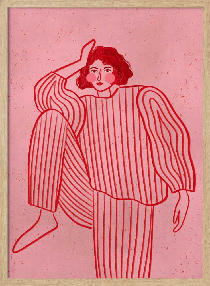 The Woman With the Striped Pyjama - Poster / Art Print