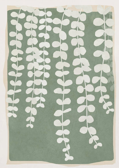 Minimal Abstract Leaves 2 - Poster / Art Print