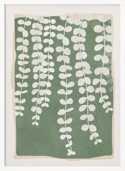 Minimal Abstract Leaves 2 - Poster / Art Print