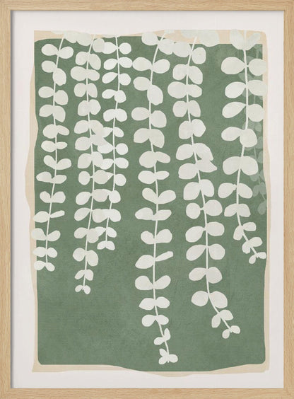 Minimal Abstract Leaves 2 - Poster / Art Print