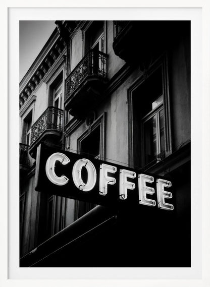 Vintage Coffee Sign No 2 - Poster / Art Print