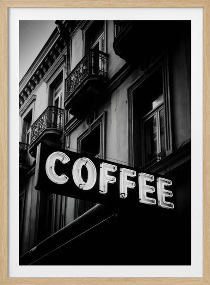 Vintage Coffee Sign No 2 - Poster / Art Print