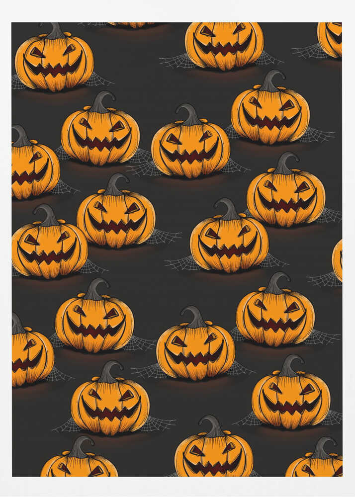 Halloween Jack-O-Lanterns - Poster / Art Print