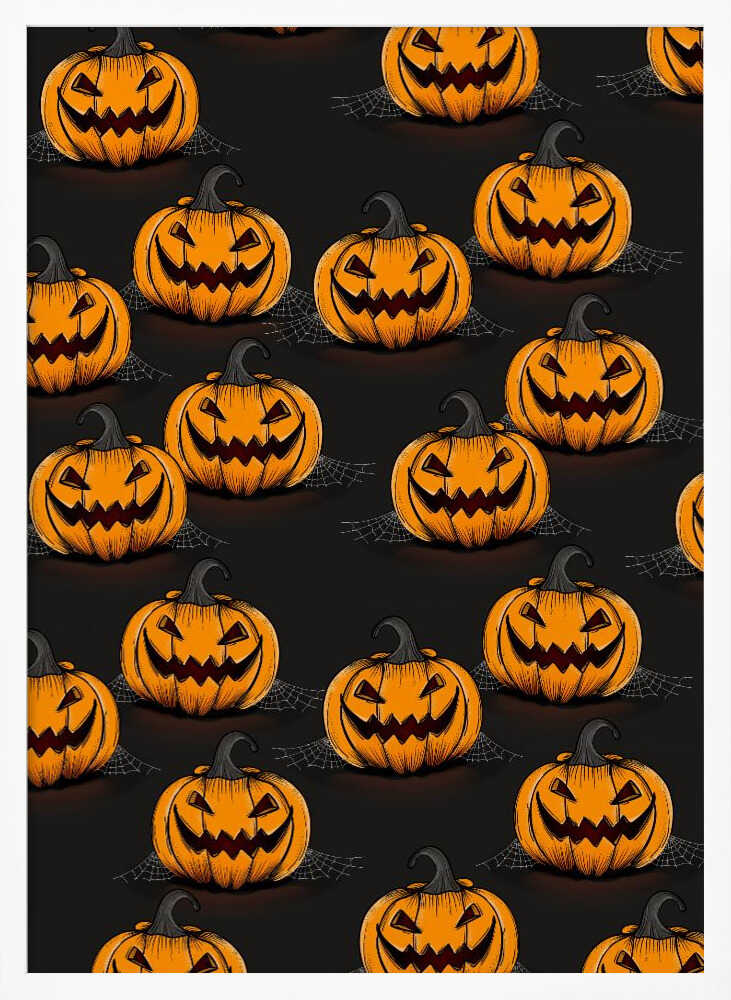 Halloween Jack-O-Lanterns - Poster / Art Print